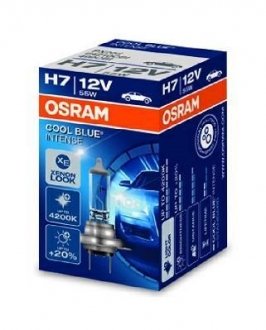 Лампа фарная H7 12V 55W PX26d Cool Blue Intense OSRAM 64210CBI