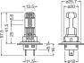 Комплект автоламп LEDriving H7/H18 16.2W 12V PX26D 2шт OSRAM 64210DWESY2HB (фото 3)