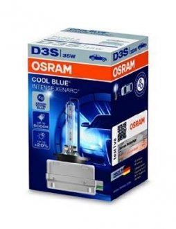 Лампа ксеноновая D3S XENARC COOL BLUE INTENSE 42В, 35Вт, PK32d-5 4100K OSRAM 66340CBI (фото 1)