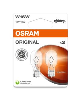 Автолампа 16W 12V W2,1X9,5 (к/т 2 шт) OSRAM 9212BL