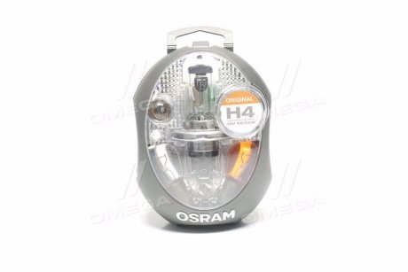 Лампа фарная (набор) H4 12V 60/55W P43t (1-й сорт) OSRAM CLKMH4 (фото 1)