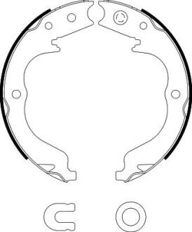 HELLA MITSUBISHI Колодки ручного торм.Grandis, Outlander 07- PAGID 8DA 355 050041