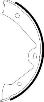 HELLA VW К-т колодок стояночного тормоза Touareg 10- PAGID 8DA 355 050221