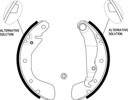 HELLA OPEL щоки гальмівні ASTRA, CORSA 92- (200*28) PAGID 8DB 355 001291