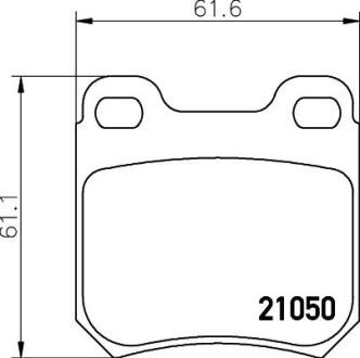 Колодки тормозные дисковые комплект; задн. PAGID 8DB355007381