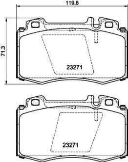 Тормозные колодки перед. W220/W163/R129-230 PAGID 8DB355008691