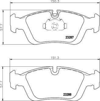 Тормозные колодки передние BMW 3 (E36/E46) 90-09 (ATE) PAGID 8DB355008741
