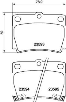 Тормозные колодки Pajero/Pajero Sport 90-15 1.8-3.0 PAGID 8DB355009501