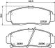 Тормозные колодки перед. Honda Accord 91-03/HR-V 99- (sumitomo) PAGID 8DB355009771 (фото 1)