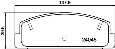 Гальмівні колодки зад. Mazda 323/626 94-04 (akebono) PAGID 8DB355011131