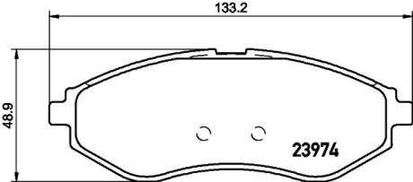 Тормозные колодки дисковые перед. Chevrolet Aveo/Daewoo Kalos 02- PAGID 8DB 355 011251