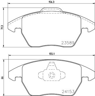 Колодка перед, Peugeot 307 / SW 2.0 HDi 10.03- Peugeot 308/VW Jetta 2011- PAGID 8DB 355 011811