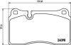 Тормозные колодки перед. VW Touareg 02- (brembo) PAGID 8DB 355 011851 (фото 1)