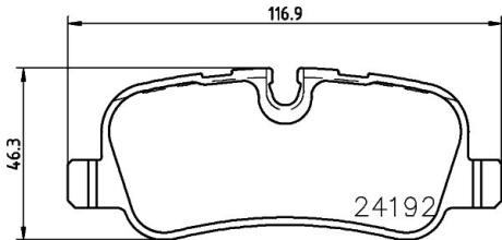 Гальмівні колодки зад. Range Rover 02-13 (TRW) PAGID 8DB 355 011981