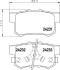 Тормозные колодки зад. Honda Accord VIII/CR-V 01-06 08- (akebono) PAGID 8DB355012061 (фото 1)