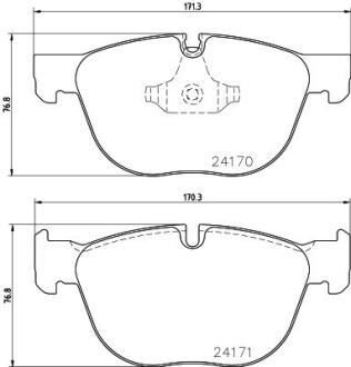Колодки гальмівні дискові комплект; передн. PAGID 8DB 355 012541