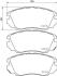 Тормозные колодки дисковые перед. Opel Insignia Saab 9-5 1.4-2.0Cdti 07.08- PAGID 8DB 355 013051 (фото 1)