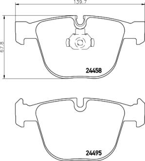 Колодки гальмівні дискові комплект; задн. PAGID 8DB355013171