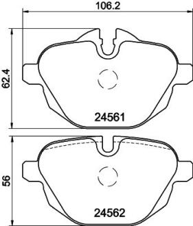 Гальмівні колодки дискові зад. BMW 5 (F10), 5 Touring (F11), X3 (F25), Z4 (E89) 09 - PAGID 8DB 355 013921