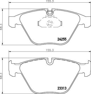 Тормозные колодки перед. BMW 3 (E90)/5 (E60)/7 (E65) 02-13 (ATE) PAGID 8DB355013931