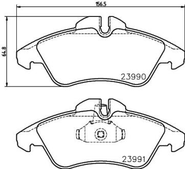 Колодки гальмівні дискові комплект; передн. PAGID 8DB 355 014481