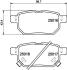 HELLA TOYOTA Тормозные колодки задн. Auris 05- PAGID 8DB 355 014991 (фото 1)