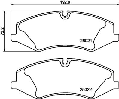 Гальмівні колодки перед. Land Rover Discovery 09- (TRW) PAGID 8DB355015081