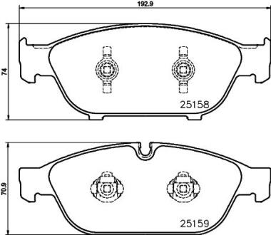 Колодки тормозные комплект PAGID 8DB355016031