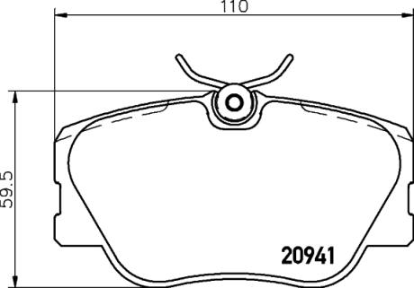 Тормозные колодки перед W201/124 (Lucas) PAGID 8DB355017601