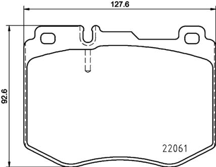 HELLA DB Тормозные колодки передн.C-Class W205,E-Class W213 14- PAGID 8DB 355 021671