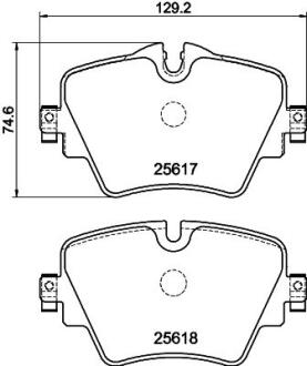 Колодки тормозные передн. F40/F45/F46/G20/F90/G31/F97 14- PAGID 8DB355023131