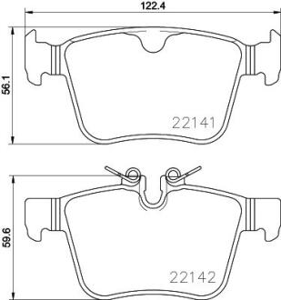 Тормозные колодки задние Land Rover Evogue 14- PAGID 8DB 355 023361