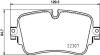Тормозные колодки дисковые задние. Audi A6, A6 Allroad, A7, A8, E-Tron, Q7, Q8 Vw Touareg 2.0-Electric 11.09- PAGID 8DB 355 025681 (фото 1)