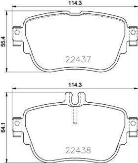 Колодки тормозные дисковые комплект; задн. / MB E-class W213 2016> PAGID 8DB355025781