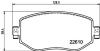 К-кт перед. тормозов. колодок Renault Megane IV 2015- PAGID 8DB 355 025851 (фото 1)