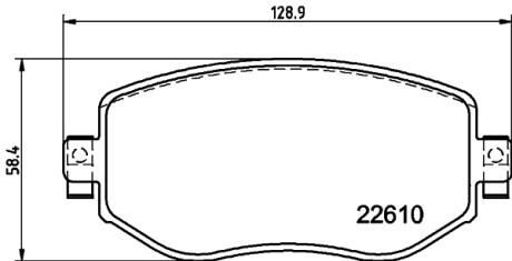 К-кт перед. тормозов. колодок Renault Megane IV 2015- PAGID 8DB 355 025851