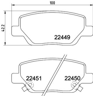HELLA FIAT колодки гальмівні передні TIPO 15- PAGID 8DB 355 025861