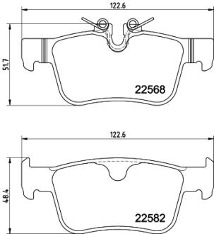 HELLA VOLVO колодки гальм. задні S60/S90/V60V90 16- PAGID 8DB 355 025971