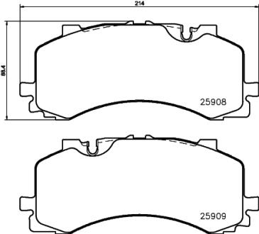Колодки гальмівні комплект PAGID 8DB355036471
