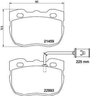 HELLA LAND ROVER гальмівні колодки передні DISCOVERY I 2.5 89-, RANGE ROVER I 2.5 92- PAGID 8DB 355 037941