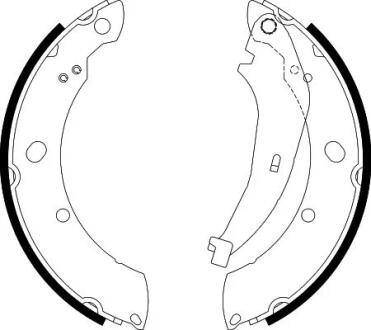 HELLA VW щоки гальмівні задн. Polo 09-,SKODA Rapid PAGID 8DB 355 038221