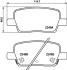 HELLA CADILLAC гальмівні колодки задн. CT6 3.0 Turbo AWD 16-, XT5 3.6 16-, CHEVROLET PAGID 8DB 355 039081 (фото 1)