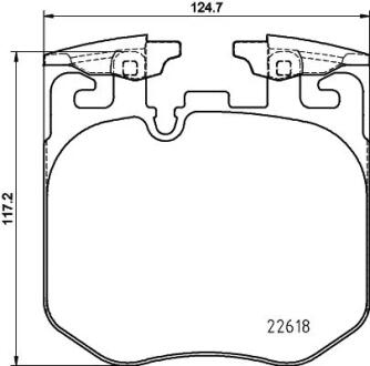 Колодки гальмівні, дискове гальмо PAGID 8DB355039461