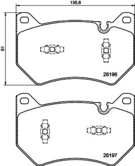 HELLA AUDI гальмівні колодки передні Q5 16- PAGID 8DB 355 040151