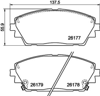 Колодки гальмівні передні PAGID 8DB355040271