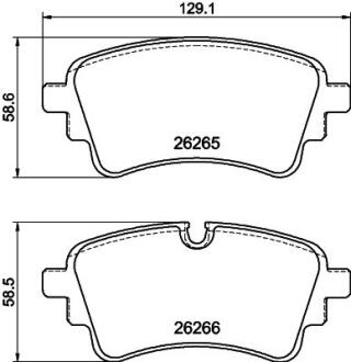Колодки гальмівні, дискове гальмо PAGID 8DB355040941