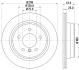 Диск тормозной задний 298x20mm BMW E39 96-03 PAGID 8DD 355 104611 (фото 4)