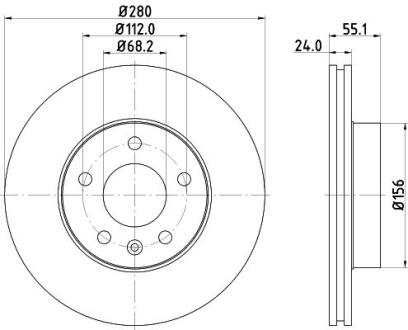 Диск тормозной PAGID 8DD355105591