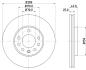 Диск тормозной перед. Opel Astra G 98- PAGID 8DD 355 106071 (фото 4)