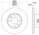 Диск тормозной перед. Dacia Logan/Renault Clio III/Modus/Megane 03- PAGID 8DD 355 109331 (фото 4)